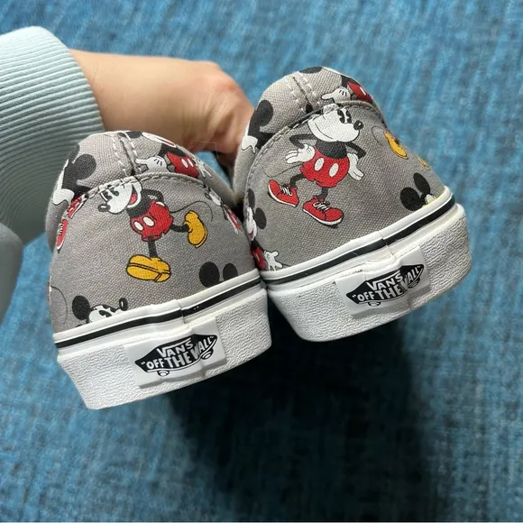 RARE Vans x Disney Mickey Mouse Classic Slip On Sneakers Limited Edition