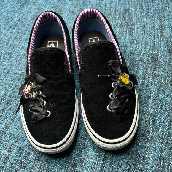 RARE Vans x Disney Nightmare Before Christmas Slip On Sneakers Haunted Toys
