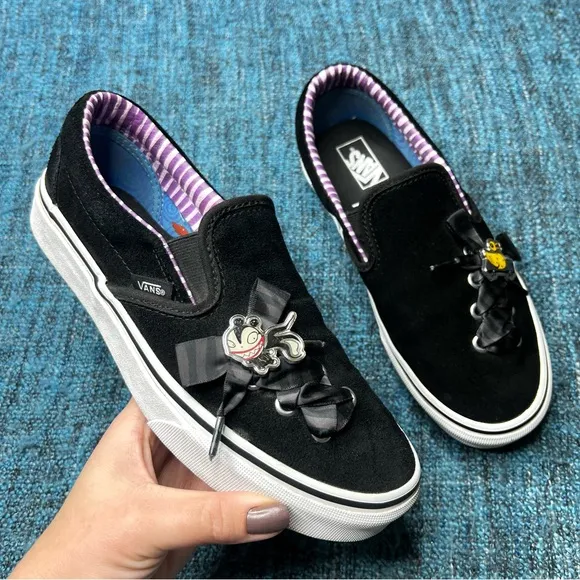 RARE Vans x Disney Nightmare Before Christmas Slip On Sneakers Haunted Toys