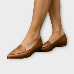 Rebecca Allen The Loafer Leather Brown Loafers Size 9.5