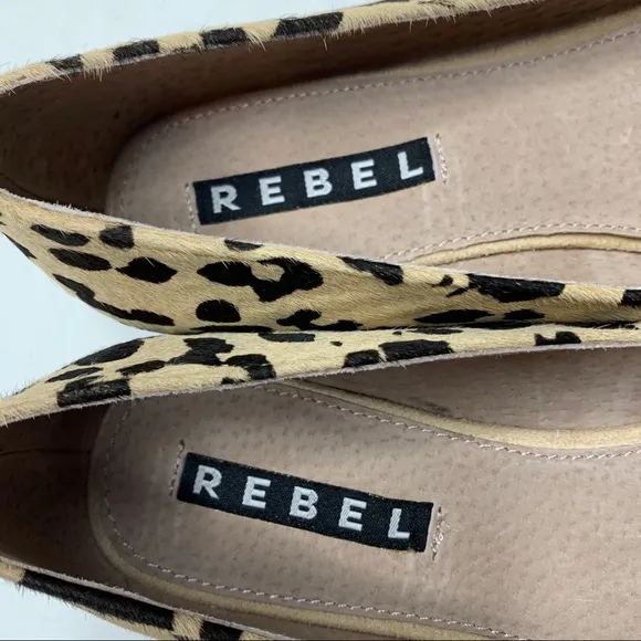 Rebel Wilson Emma leopard leather loafers
