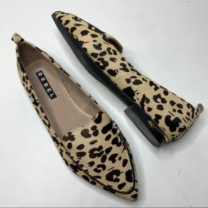 Rebel Wilson Emma leopard leather loafers