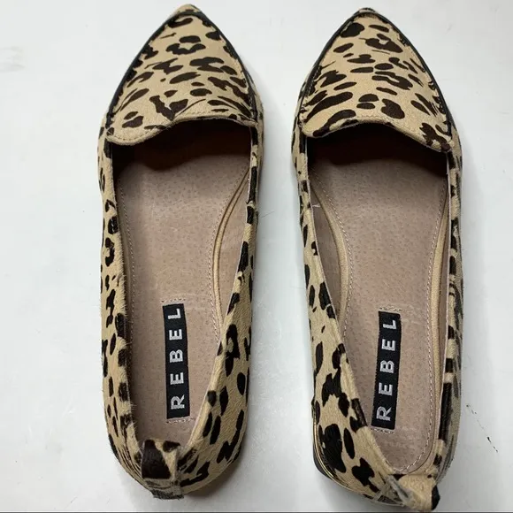 Rebel Wilson Emma leopard leather loafers
