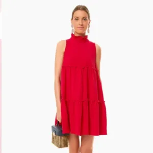 Red Lightweight Gauze Morgan DressPOMANDER PLACE