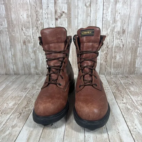Red‎ Wing Gore-Tex Waterproof Leather Work Boots Brown Lace Up Safety 9.5D