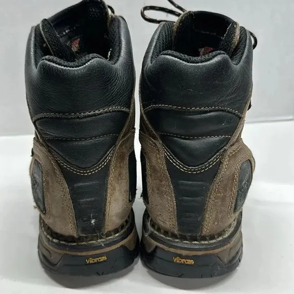 Red Wing Steel Toe Boots ASTM F 2413-11 Brown Lace Up Waterproof Men's Size 10 D