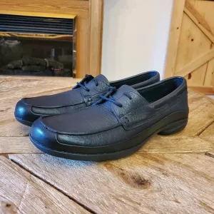 Red Wing Women's Comfort Moc Toe Squar Boat Shoes - Black Leather Size 9AA