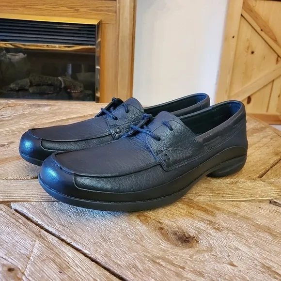Red Wing Women's Comfort Moc Toe Squar Boat Shoes - Black Leather Size 9AA