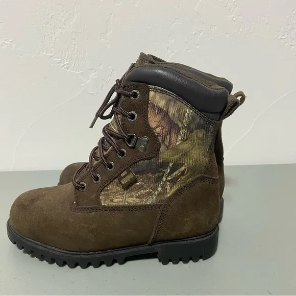 RedHead Waterproof Hunting Camo Winter Boots Youth 5M Lace Up