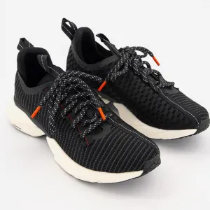 Reebok Floatride Black and White Mesh Mens Sneakers with Red Tips