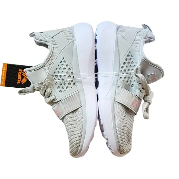 REEBOK Mesh lightweight grey running sneakers size 3 UNISEX