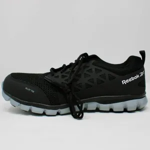 Reebok Sublite Work Cushion Athletic Sneakers Alloy Toe Black Grey Size 11
