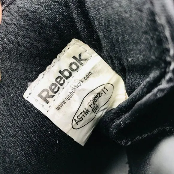 Reebok Combat Mens Size 9 Boots Black Leather Zip Waterproof Boots ASTM F2892-11