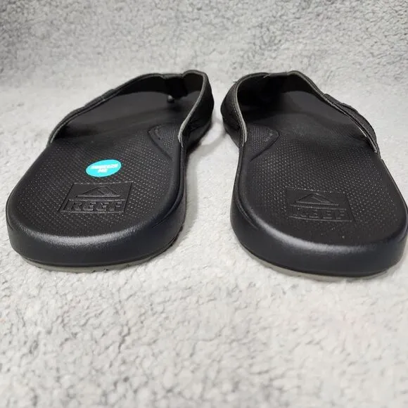 Reef Mens Cushion Phantom 2.0 Black‎ Flip Flop Sandals Size 14 NWT
