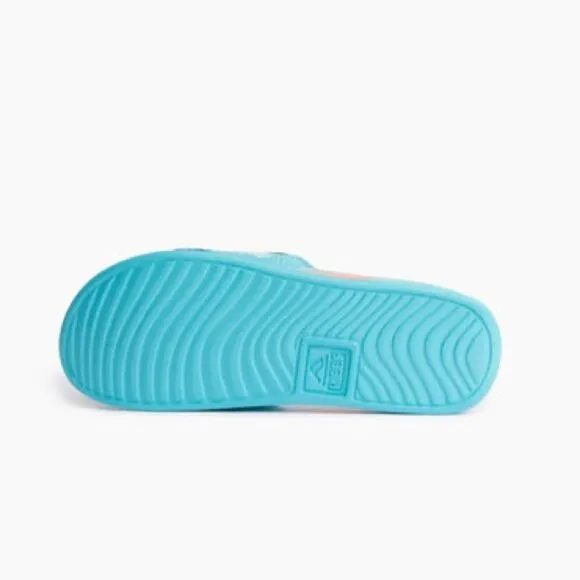 REEF Mulligan Golf Slides Blue/Green Men’s size 11 NWT in packaging