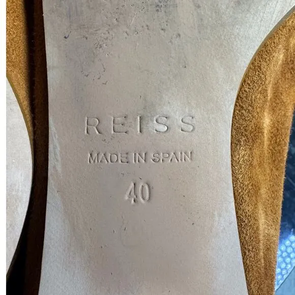 REISS Elba Brown Suede Loafers Women’s Size 40/ 9.5 US