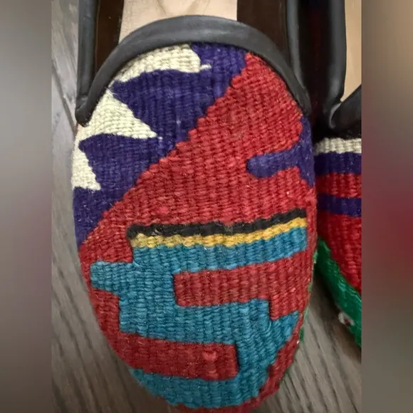 RES IPSA Kilim Marrakech Atelier Multi-Color loafers Size 7