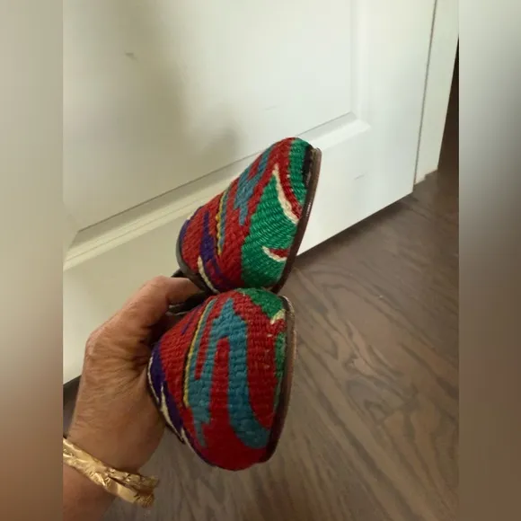 RES IPSA Kilim Marrakech Atelier Multi-Color loafers Size 7