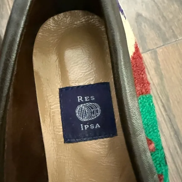 RES IPSA Kilim Marrakech Atelier Multi-Color loafers Size 7
