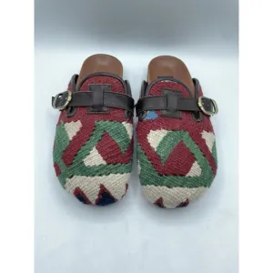 Res Ipsa Shoes Womens 9 Aztec Wool Kilim Designer Loafer Handwoven Clogs $245.00