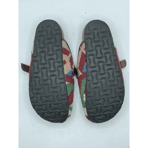 Res Ipsa Shoes Womens 9 Aztec Wool Kilim Designer Loafer Handwoven Clogs $245.00