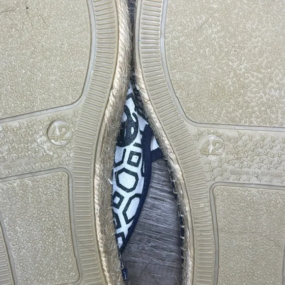 Respoke Women's Nina NINA Black/White Mule Espadrilles‎ 42/11.5