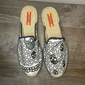 Respoke Women's Nina NINA Black/White Mule Espadrilles‎ 42/11.5