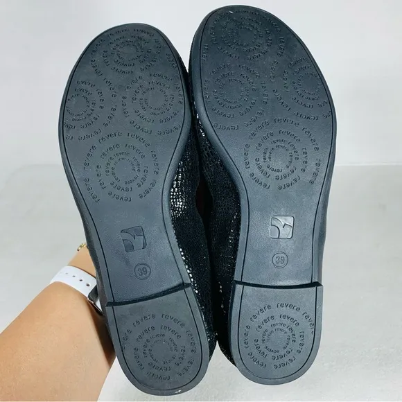 Revere Women’s Nairobi Premium Leather Ballet Flats Size 8M
