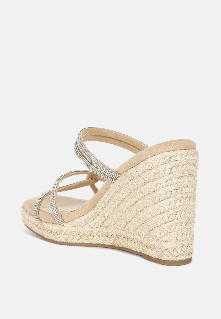 Rhinestones Embellished Espadrilles by RUW