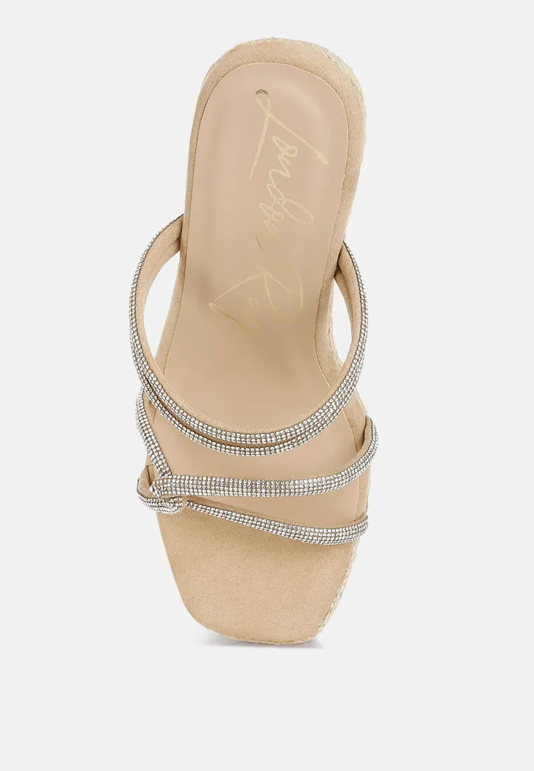 Rhinestones Embellished Espadrilles by RUW