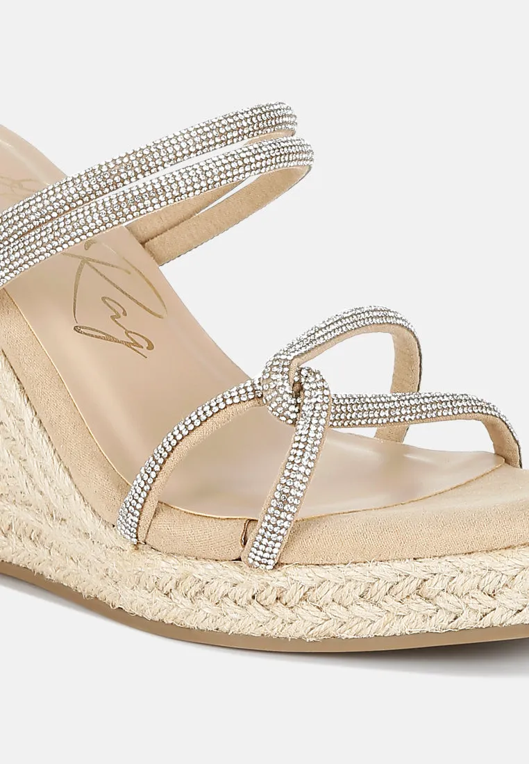 Rhinestones Embellished Espadrilles by RUW