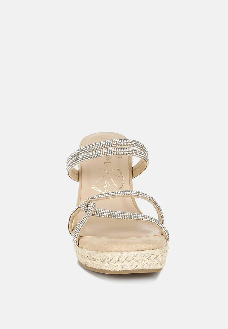 Rhinestones Embellished Espadrilles by RUW