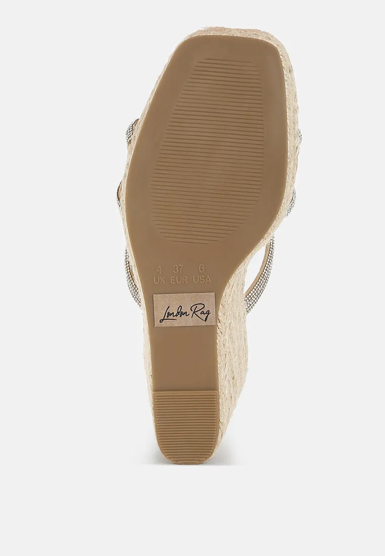 Rhinestones Embellished Espadrilles by RUW