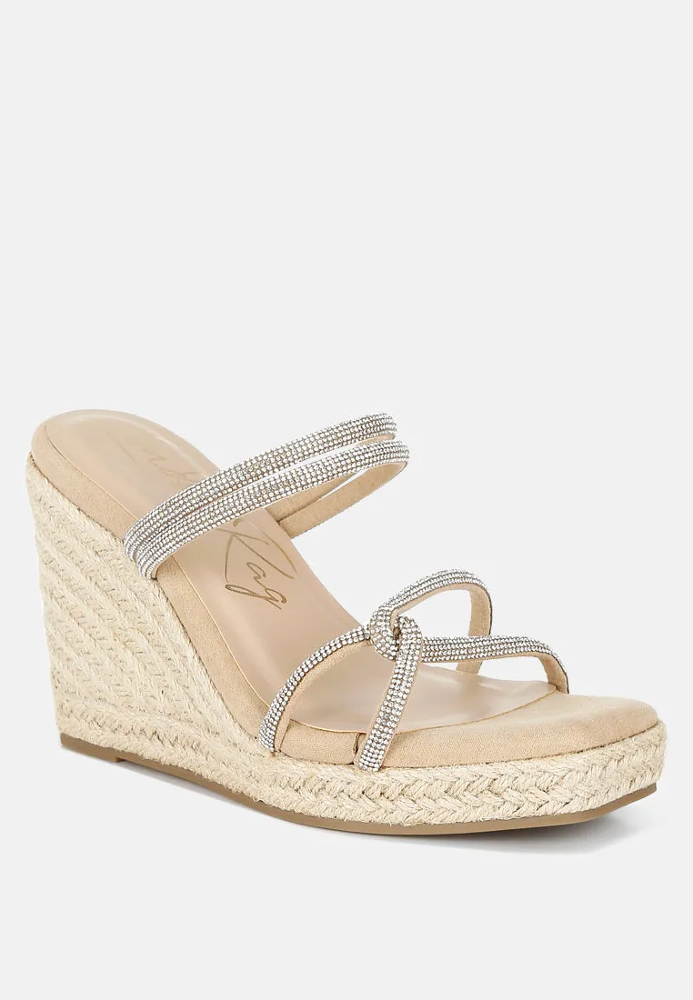 Rhinestones Embellished Espadrilles by RUW