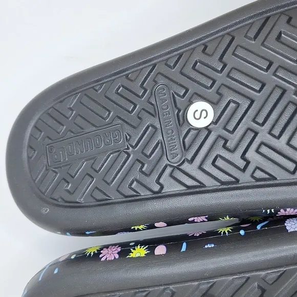 Rick and Morty slides thick foam slip ons adult swim cartoon kicks