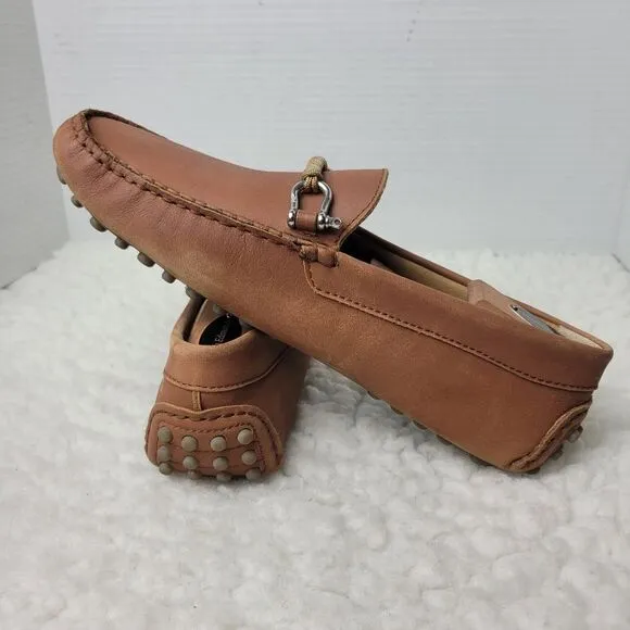 Riomar The Halyard Deck Driver Watherman Men's Loafers Size 8.5 Brown Leather