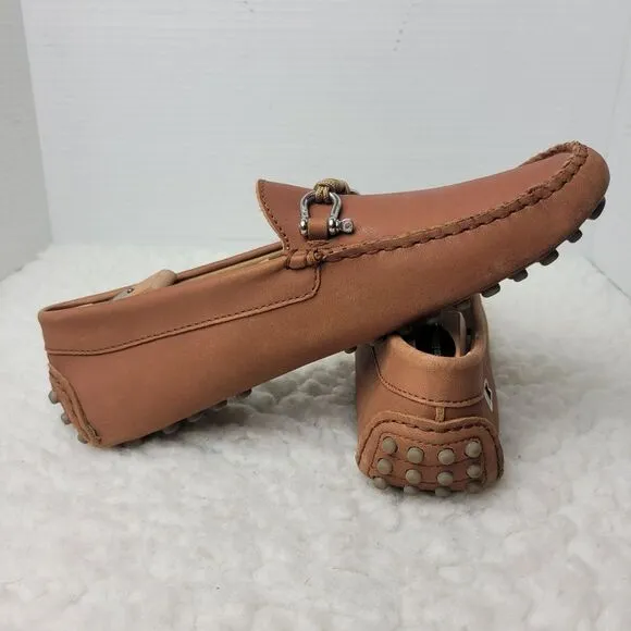 Riomar The Halyard Deck Driver Watherman Men's Loafers Size 8.5 Brown Leather
