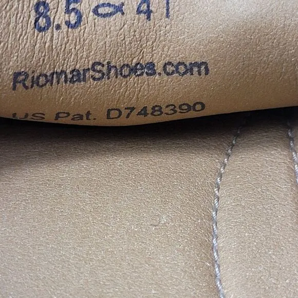 Riomar The Halyard Deck Driver Watherman Men's Loafers Size 8.5 Brown Leather