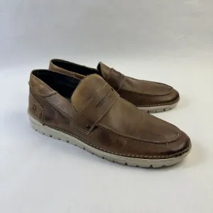 Roan by Bed|stü Loafers Men 11 Shoes Brown Leather SlipOn Comfort Casual Walkin