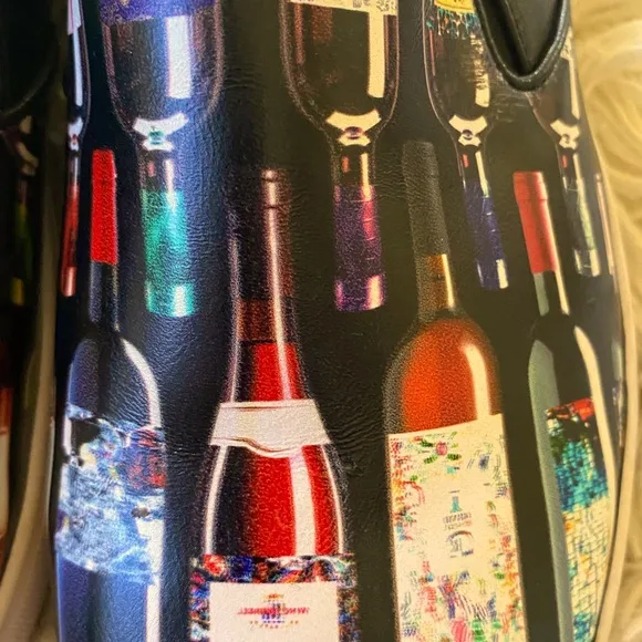Robert Graham Limestone Wine Bottles Graphic Slip On Loafer Size 13