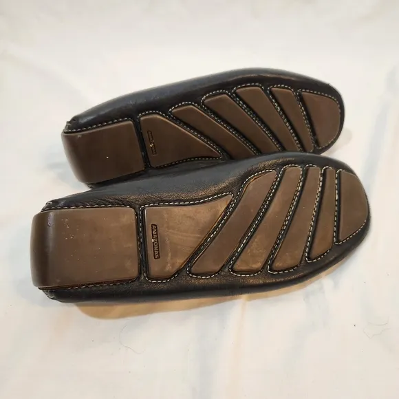 Robert Zur Men's Black Glove Leather Slip On Loafers Size 11.5