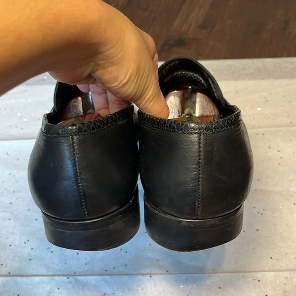 Roberto Cavalli Black Leather Loafers