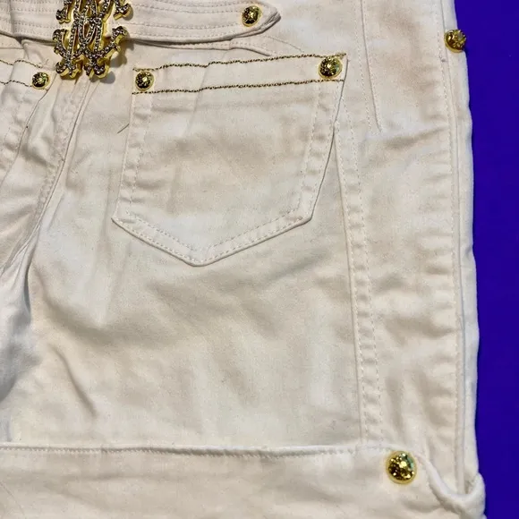 Roberto Cavalli Collection Sexy White Shorts