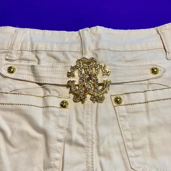 Roberto Cavalli Collection Sexy White Shorts