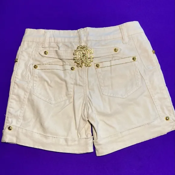 Roberto Cavalli Collection Sexy White Shorts