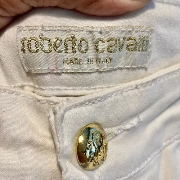 Roberto Cavalli Collection Sexy White Shorts