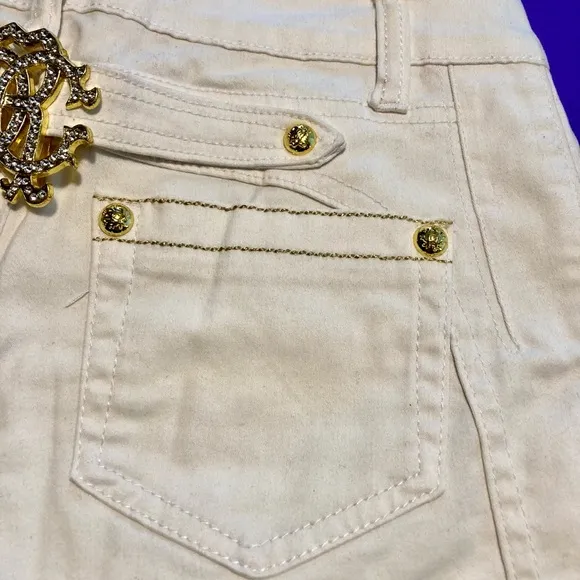 Roberto Cavalli Collection Sexy White Shorts