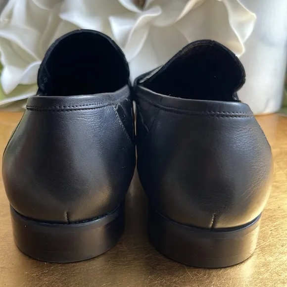 Roberto Serpentini Croc-Embossed Black Leather Loafers | Hardly Worn Onc…
