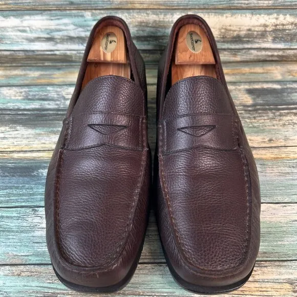 ROCKPORT Loafers Comfort Shoe Mens 12M Soft Brown Leather Moc Toe Dress Work
