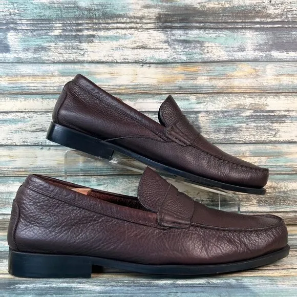 ROCKPORT Loafers Comfort Shoe Mens 12M Soft Brown Leather Moc Toe Dress Work